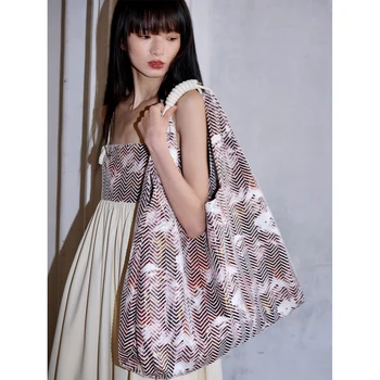2023 Новая Модная Универсальная женская сумка Большой емкости, сумка через плечо в европейском/американском стиле, Персонализированная сумка-тоут для женщин