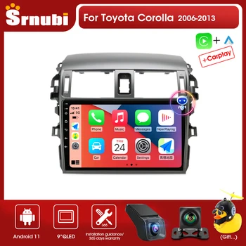 Srnubi Android 11,0 Автомобильный Радиоприемник Для Toyota Corolla E140/150 2006-2013 Мультимедийный Видеоплеер 2Din 4G Навигация Carplay Головное устройство