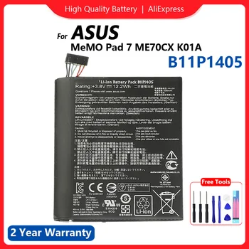 Аккумулятор мобильного телефона Для ASUS Phone Battery B11P1405 Для ASUS MeMO Pad 7 Pad7 ME70CX K01A 7300 мАч Высокой Емкости + Подарочные Инструменты