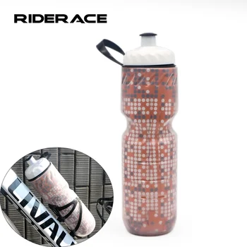Велосипедная Бутылка для Воды Горный Дорожный Велосипед Портативная Бутылка для Воды MTB Открытый Кемпинг Велоспорт Двухслойный Термос Для хранения холодного Чайника
