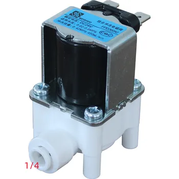 Электромагнитный клапан для очистки сточных вод 24V 1/4 quick connect RO обратного осмоса, сливной электромагнитный клапан для кухонного очистителя воды