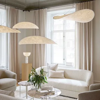 Японская стильная светодиодная люстра в скандинавском стиле для гостиной, спальни, дома, Современное освещение, Креативный винтажный подвесной светильник