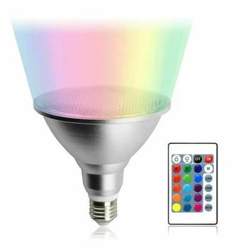 Многоцветная Светодиодная Номинальная Лампа 15/25 Вт PAR38 PAR30 COD PAR Light С Регулируемой Яркостью RGB E27 85-265 В Светодиодная Прожекторная Лампа с Дистанционным Управлением