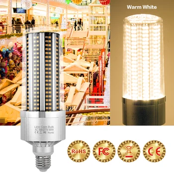 Светодиодная Кукурузная Лампа E27 E39 Lampara СВЕТОДИОДНЫЙ Прожектор Освещает Лампочку 80 Вт 100 Вт 120 Вт Прожектор 150 Вт 200 Вт Внутреннее Промышленное Освещение Bombilla