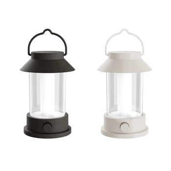 1 комплект Ретро светодиодных портативных фонарей для кемпинга, супер яркие атмосферные огни, декоративные фонари, черный