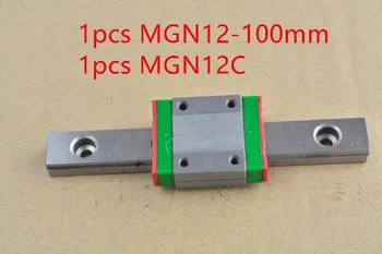 MR12 12 мм линейная направляющая MGN12 100 мм с MGN12C или MGN12H линейная направляющая с подшипником для слайдера 1 шт.