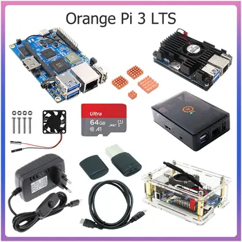 Orange Pi 3 LTS AllWinner H6 8GB EMMC 2G RAM WiFi BT 5.0 64Bit SoC Бортовой компьютер с открытым исходным кодом Под управлением ОС Android 9.0 Ubuntu Debian