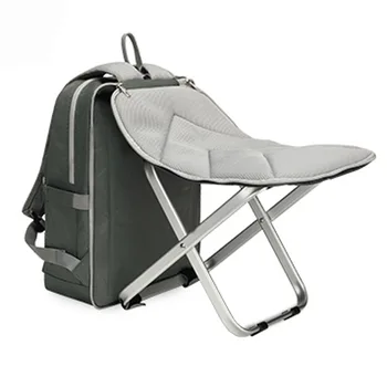 Складной стул для рыбалки 2 в 1, сумка-рюкзак, легкий рюкзак-табурет, комбинированный рюкзак для кемпинга, рыбалки, пеших прогулок, пикника