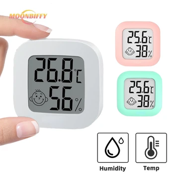 Мини ЖК-цифровой термометр-гигрометр, температура в помещении и на улице, Домашний Гигрометр, Датчик Температуры и Влажности, Измерительный инструмент