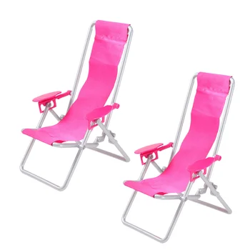 2 шт. миниатюрный пляжный стул, СкладнойШезлонг, Имитация Маленького складного стула, Домашний шезлонг, Модель пляжа, пляж