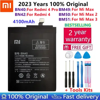 Оригинальный Аккумулятор BN40 BN42 BM49 BM50 BM51 Для Xiaomi Redmi 4 Pro Prime 3G RAM 32G ROM Edition Redrice 4 Redmi4 Mi Max Max2 Max3