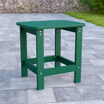 Прикроватный столик из всепогодной полимерной древесины Чарльстаун, Адирондак, зеленый