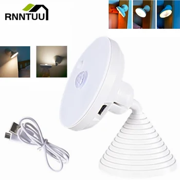 RnnTuu USB зарядка PIR инфракрасный датчик светодиодный ночник 600 мАч 8 шариков лампы подходит для шкафов, семейных спален, коридоров