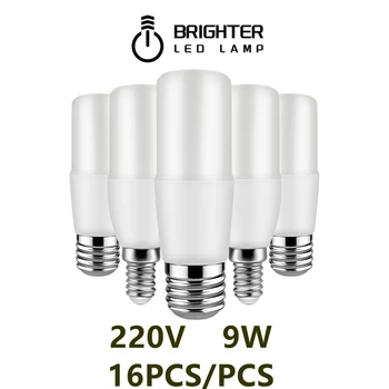 Прямая продажа с фабрики светодиодная колонна свеча лампа 220V T37 C37 9w высокой яркости теплого белого света подходит для кухни, кабинета, светильника