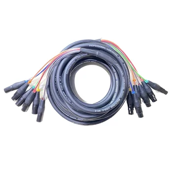 Радужный кабель 6-полосный Сигнальный кабель длиной 2 м, Многоядерный микрофонный кабель, кабели DMX512 из чистой меди