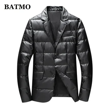 BATMO 2021, Новое поступление, высококачественные мужские жакеты на 90% белом утином пуху, мужские утепленные кожаные куртки, пальто-парки, 6606