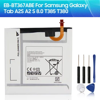 Сменный аккумулятор EB-BT367ABE для Samsung Galaxy Tab A 8,0 2017 A2S SM-T360 SM-T365 SM-T375S T377 T380 T385 Планшет