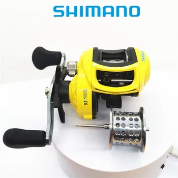 Новое Металлическое двухлинейное Чашечное Капельное колесо Shimano 10 кг, магнитный тормоз 8,1: 1, Сверхлегкая рыболовная катушка с магнитным тормозом