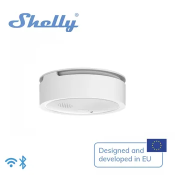 Пожарная сигнализация Shelly Plus Wi-Fi Интеллектуальная фотоэлектрическая дымовая сигнализация, эффективная при обнаружении медленного возгорания Со светодиодной индикацией Ioud Alarm