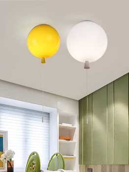 Потолочный светильник для детской спальни, светодиодная теплая романтическая индивидуальность, креативный светильник для детского сада, цветной потолочный светильник с воздушным шаром