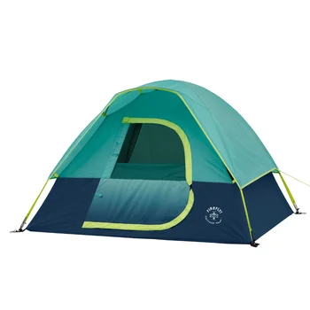 Молодежная палатка для кемпинга на 2 персоны - синий/зеленый цвет, Пляжные палатки, туристические палатки