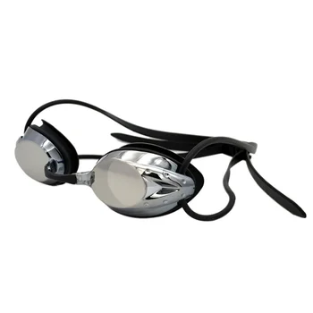 Очки для плавания с плоским зеркалом Высокой четкости, противотуманные, для взрослых мальчиков и девочек, Силиконовые очки для плавания и дайвинга