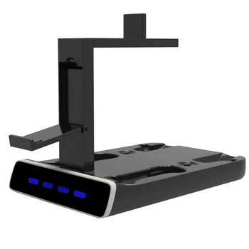 Для контроллера PS5/PS VR2 Зарядная док-станция со светодиодной подсветкой, подставка для виртуальной реальности Зарядная док-станция с дисплеем виртуальной гарнитуры