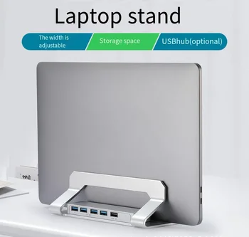 Новая подставка для ноутбука, подставка для планшета с док-станцией Usb3.0, Портативная охлаждающая подставка для ноутбука из алюминиевого сплава, запчасти для ноутбука