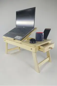 Деревянный Складной Журнальный столик для ноутбука и подставка для рабочего стола, Стол для завтрака, Подставка для ноутбука