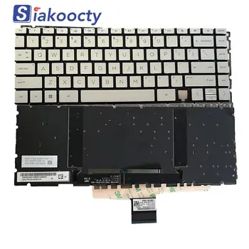 Новинка для ноутбука HP Spectre X360 14-EA 14-EB 14-AE, серебристая клавиатура с подсветкой