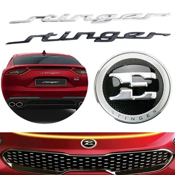 Подлинный Автомобильный Стайлинг Логотип ABS Stinger Эмблема Значок Автомобильные Наклейки Модификация Заднего Крыла Авто Наклейки для Kia Gt Line Stringer E