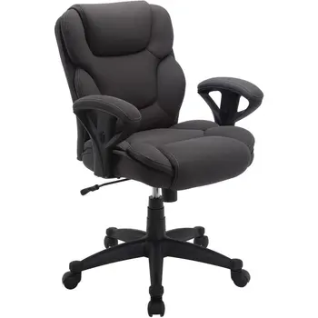  Офисное кресло для менеджера из высокой ткани, весит до 300 фунтов, серое