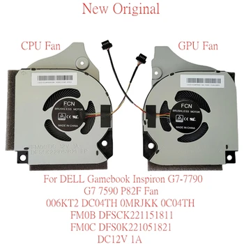 Новый Оригинальный Вентилятор Охлаждения Ноутбука DELL Inspiron G7-7790 7590 P82F 006KT2 DC04TH FM0B DFSCK221151811 FM0C DFS0K221051821 DC12V
