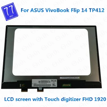 Оригинальный 14,0 ЖК-дисплей с сенсорным экраном в сборе для ASUS VivoBook Flip 14 TP412 TP412U TP412UA TP412FA TP412F 1920*1080 N140HCA-EAC
