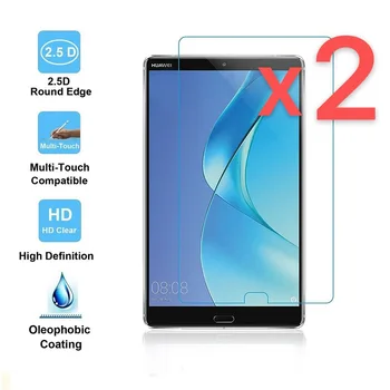 Защитная пленка из закаленного стекла для планшета 2шт для Huawei MediaPad M5 8,4 дюйма с полным покрытием, взрывозащищенная защитная пленка