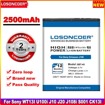 LOSONCOER 2500 мАч BST-43 BST43 Для Sony Ericsson WT13I U100i J10 J20 J108i S001 CK13I Аккумулятор