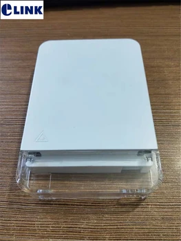 20шт Клеммная коробка FTTH, однопортовая распределительная коробка ABS, настенное крепление, настольная коммутационная панель, белый 1C волоконно-оптический распределительный ящик ELINK