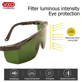 YXO LED Для выращивания комнатных очков с УФ-поляризацией, очки для растений гидропоники, очки для защиты глаз, теплица для выращивания палаток