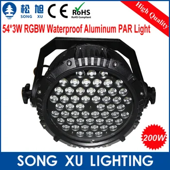 SONGXU 4 шт./лот, Высококачественные лампы постоянного тока 54*3 Вт RGBW, Водонепроницаемые Алюминиевые Номинальные Лампы/SX-LED5403IP66