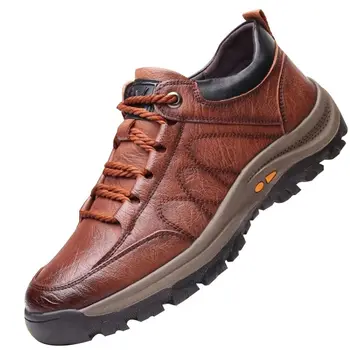 Нескользящая походная обувь для активного отдыха, мужские удобные кроссовки на платформе для ежедневного ношения на открытом воздухе