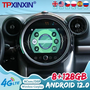 Автомагнитола Android 12 9 Дюймов для BMW Mini 2007-2016, GPS-навигация, мультимедийный плеер, стерео головное устройство, автомобильные аксессуары Carplay DSP