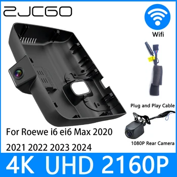 ZJCGO Dash Cam 4K UHD 2160P Автомобильный Видеорегистратор DVR Ночного Видения Парковочный для Roewe i6 ei6 Max 2020 2021 2022 2023 2024