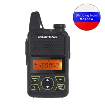Baofeng BF-T1 Мини Портативное двустороннее радио UHF 400-470 МГц 20-канальная FM-рация с наушником или + USB-кабель