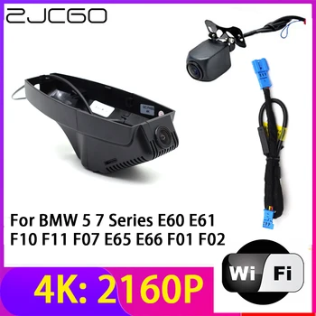 ZJCGO 4 К 2160 P Регистраторы Видеорегистраторы для автомобилей Камера 2 Объектива Регистраторы Wi Fi Ночное Видение BMW 5 7 Серии E60 E61 F10 F11 F07 E65 E66 F01 F02