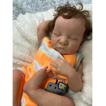 48 см Levi Reborn Premie Baby Doll Мальчик, подробная ручная роспись, настоящие мягкие На ощупь Приятные детские предметы коллекционирования, Реалистичная кукла
