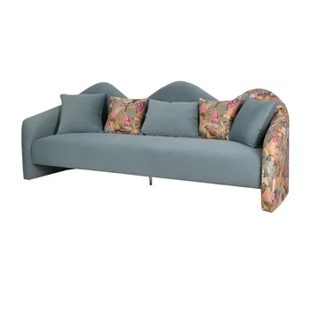 Современный роскошный диван из мягкой ткани в мозаичной упаковке