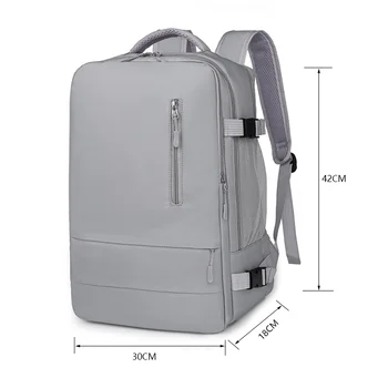 Дорожный рюкзак с USB-портом для зарядки, Женский Водоотталкивающий противоугонный рюкзак, 15-дюймовый Компьютерный рюкзак для мужчин