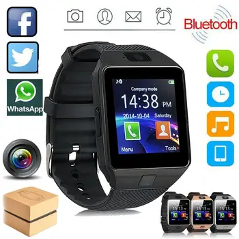 Смарт-часы DZ09, Смарт-часы с поддержкой TF SIM-камеры, Мужские и женские спортивные наручные часы для Android IOS, умные часы