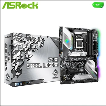 НОВИНКА Для материнских плат ASROCK ASROCK Z490 Steel Legend LGA 1200 DDR4 128 ГБ ATX Для настольной материнской платы Intel Z490