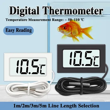 Термометр для аквариума, Электронный цифровой дисплей, Датчик температуры воды, Холодильник, кондиционер, морозильная камера, аквакультура